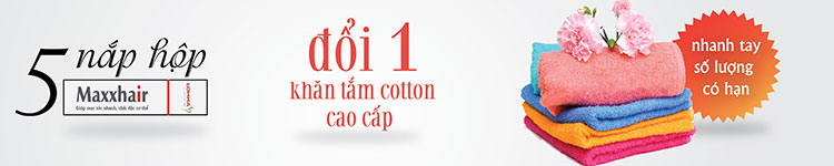 Tặng khăn tắm cao cấp cho khách hàng của Maxxhair 1