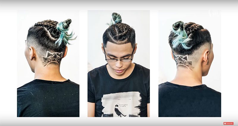 2. Man Bun mẫu tóc đẹp 2018 nam phong cách cực ngầu 2