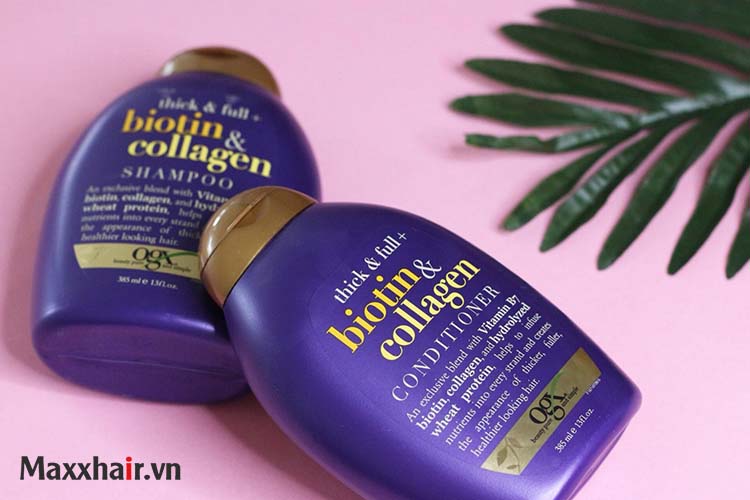 4. Dầu gội Thick and Full Biotin and Collagen Shampoo-OGX 1