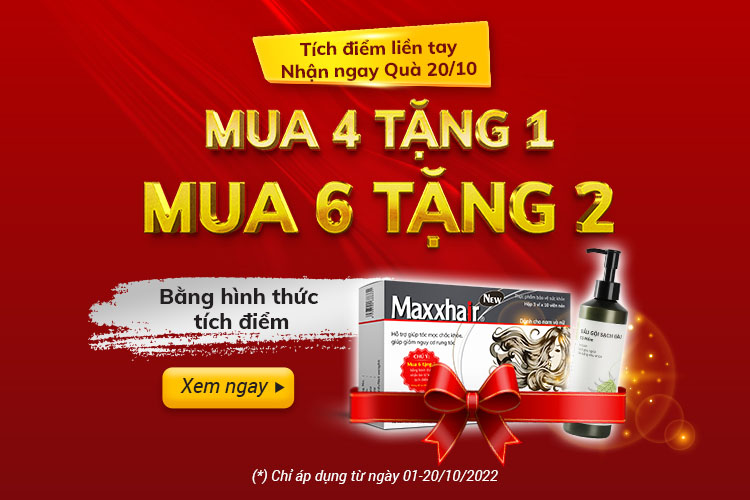 Tích điểm Maxxhair - Nhận hàng ngàn Quà tặng nhân dịp 20/10 1